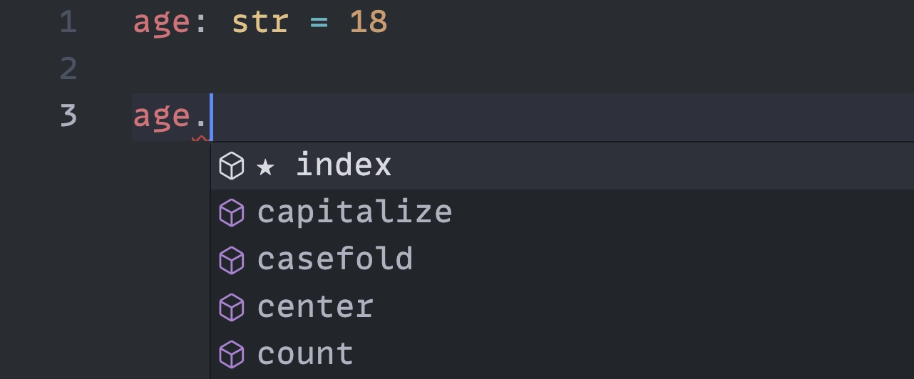 VS Code 提示字串型態可以用的方法